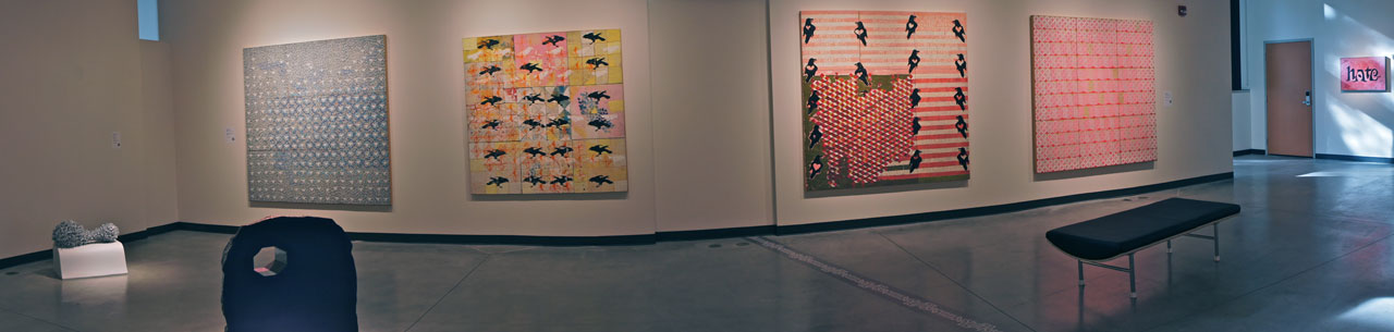 Ryan Livingstone Contemporary Canadian Artists Toronto New Brunswick New Jersey Perception Shift Crow Wax Encaustic Painting Quilt